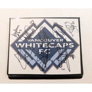 Vancouver Whitecaps FC Soccer Team Autographed Card Binder 11 Cards 4 Signed